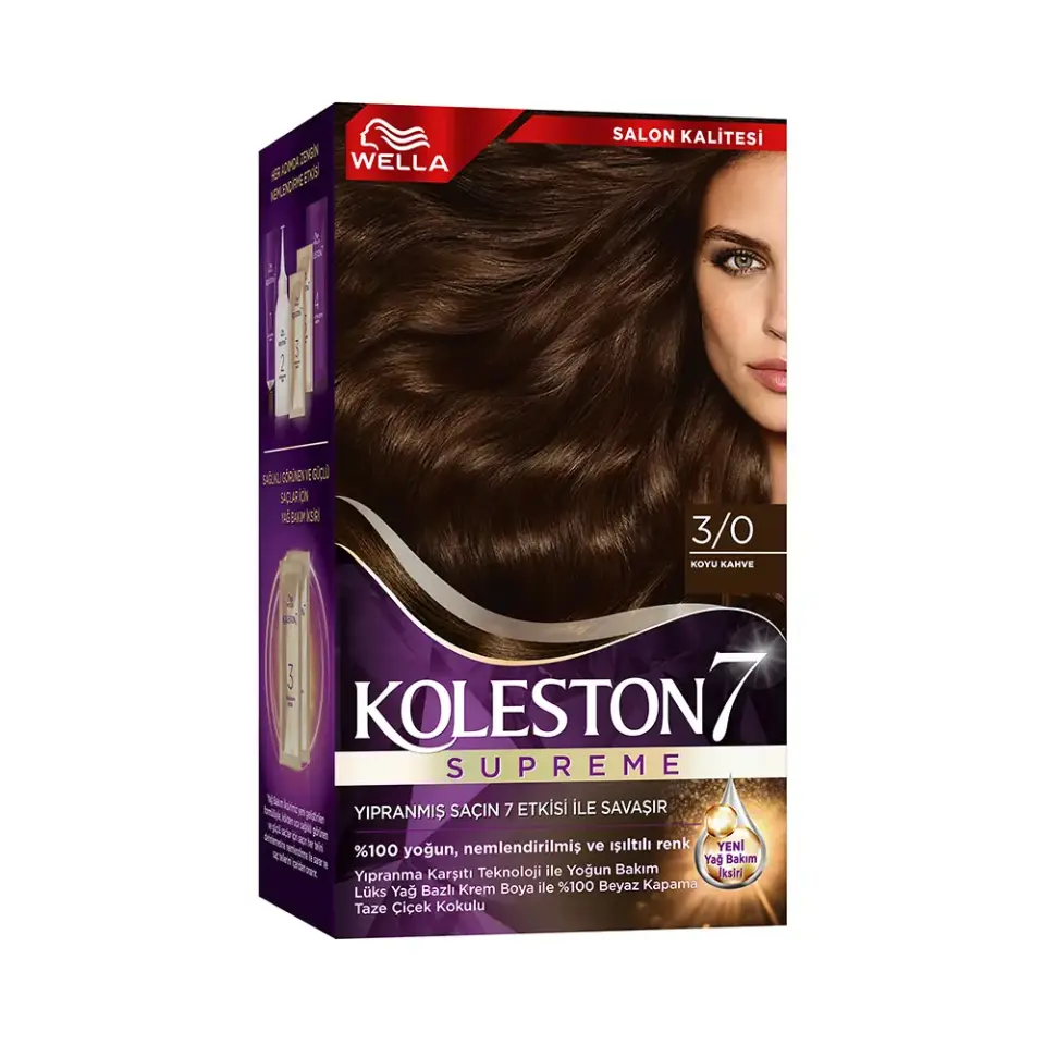 KOLESTON SET 3/0 KOYU KAHVE