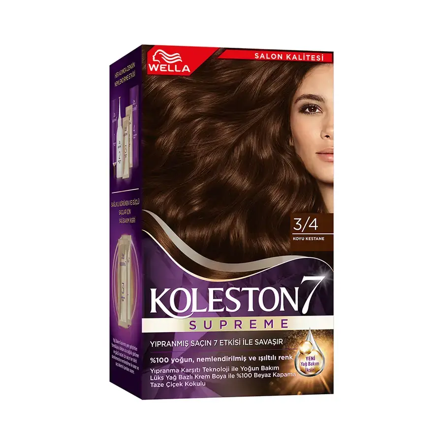 KOLESTON SET 3/4 KOYU KESTANE