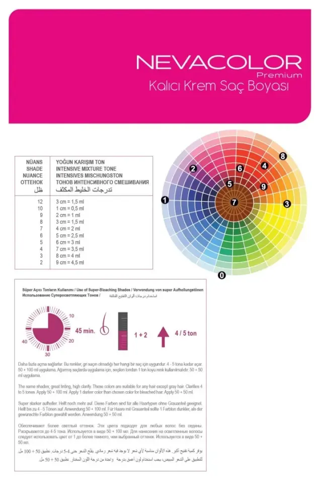 NEVA COLOR TÜP 12.03 YOĞUN ALTIN SÜPER AÇICI(OKSİDAN DAHİL)