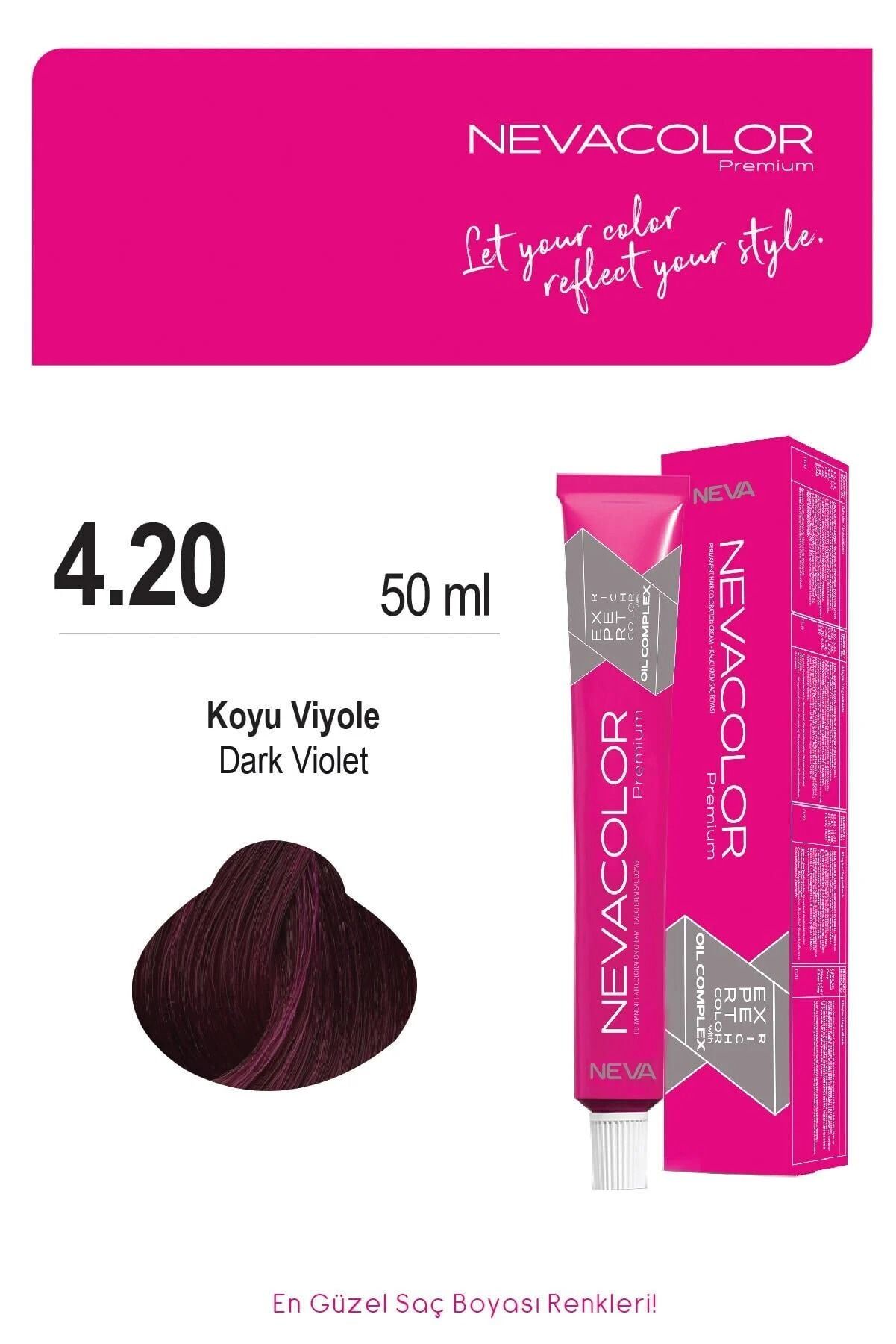 NEVA COLOR TÜP 4,20 KOYU VİOLE(OKSİDAN DAHİL)