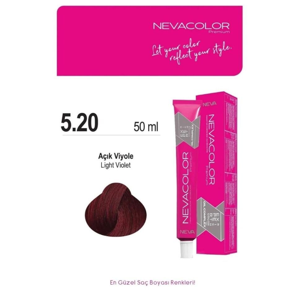 NEVA COLOR TÜP 5,20 AÇIK VİOLE(OKSİDAN DAHİL)