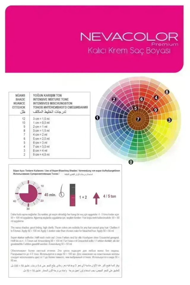 NEVA COLOR TÜP 5,4 AÇIK KESTANE(OKSİDAN DAHİL)