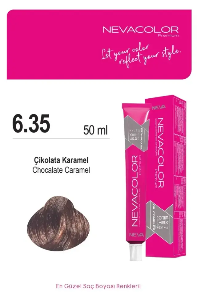 NEVA COLOR TÜP 6,35 ÇİKOLATA KARAMEL(OKSİDAN DAHİL)
