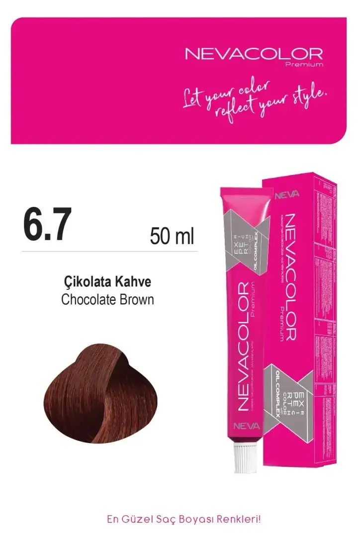 NEVA COLOR TÜP 6,7 ÇİKOLATA KAHVE(OKSİDAN DAHİL)