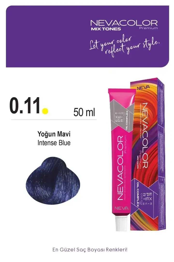 NEVA COLOR TÜP 0,11 YOĞUN MAVİ(OKSİDAN DAHİL)