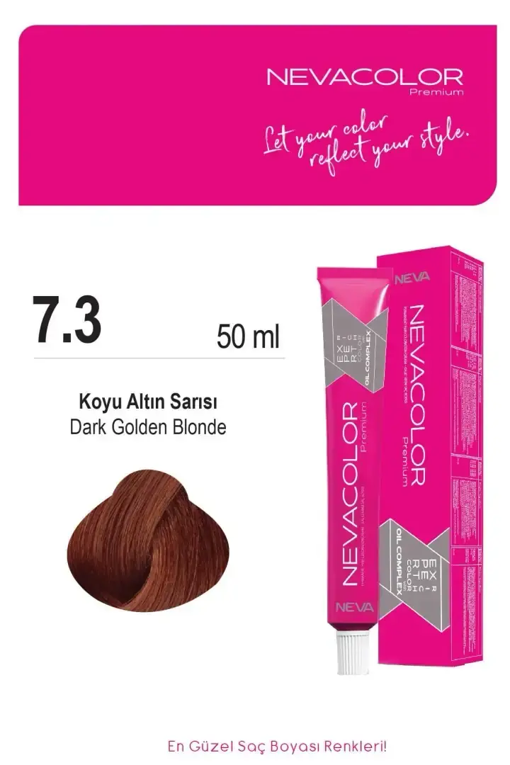NEVA COLOR TÜP 7,3 KOYU ALTIN SARISI(OKSİDAN DAHİL)