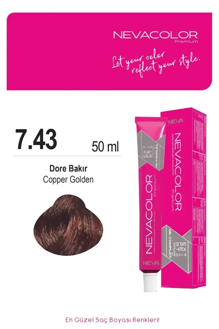 NEVA COLOR TÜP 7,43 DORE BAKIR(OKSİDAN DAHİL)