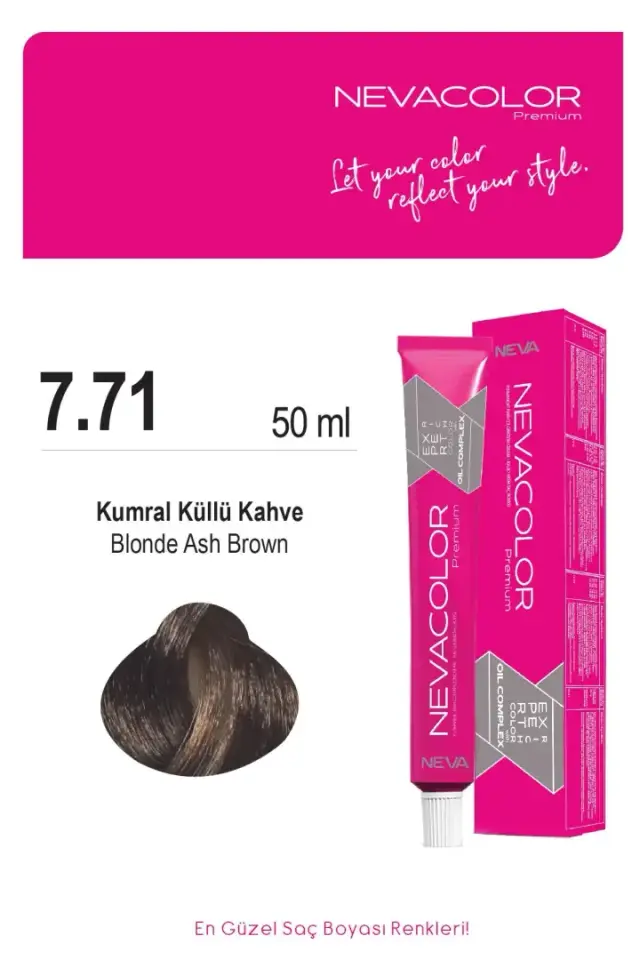 NEVA COLOR TÜP 7,71 KUMRAL KÜLLÜ KAHVE(OKSİDAN DAHİL)