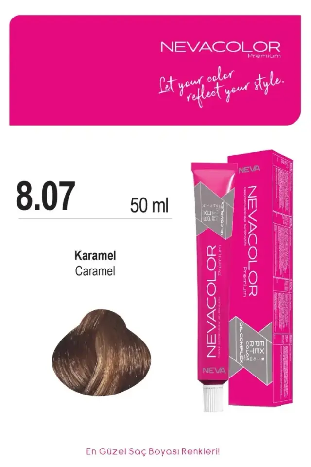 NEVA COLOR TÜP 8,07 KARAMEL(OKSİDAN DAHİL)