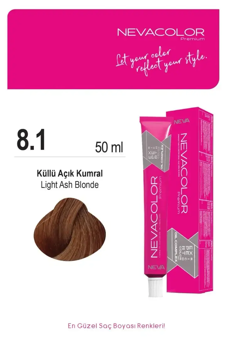 NEVA COLOR TÜP 8,1 KÜLLÜ AÇIK KUMRAL(OKSİDAN DAHİL)