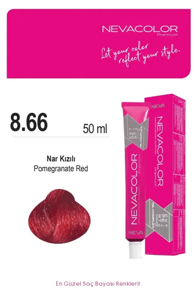 NEVA COLOR TÜP 8,66 NAR KIZILI(OKSİDAN DAHİL)