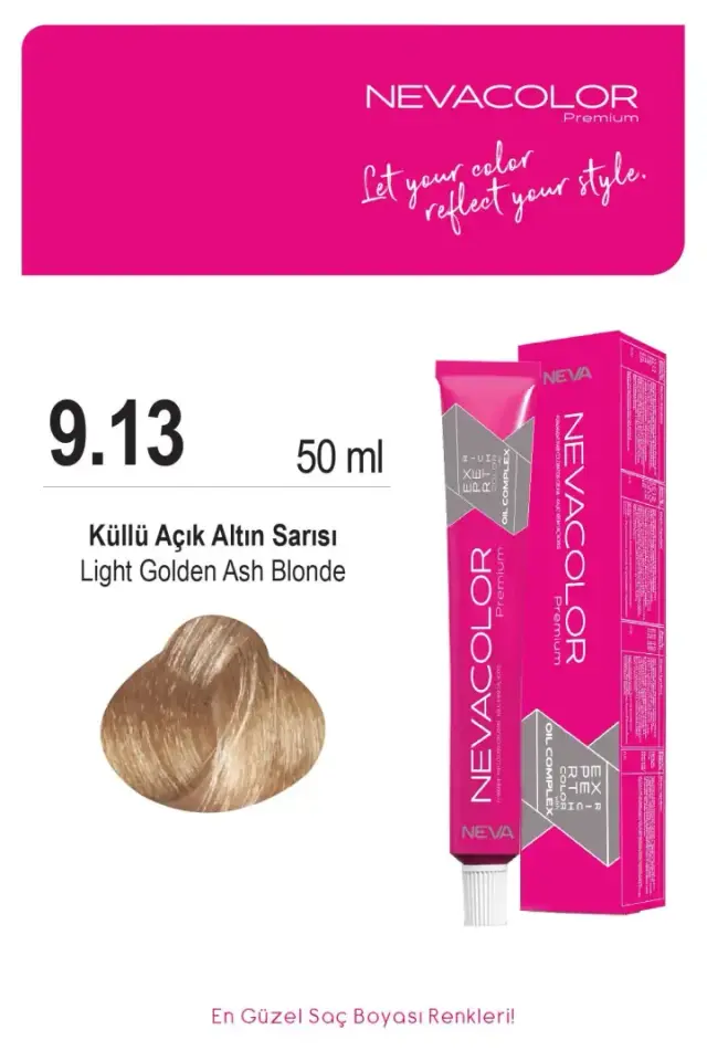 NEVA COLOR TÜP 9,13 KÜLLÜ AÇIK ALTIN SARISI(OKSİDAN DAHİL)