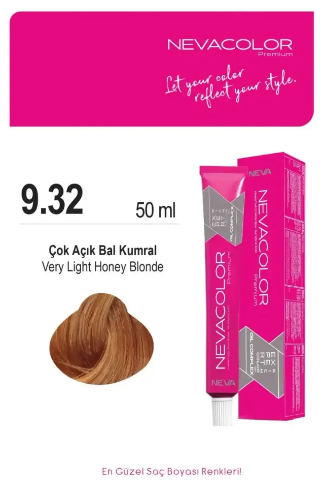 NEVA COLOR TÜP 9,32 AÇIK BAL KUMRAL(OKSİDAN DAHİL)