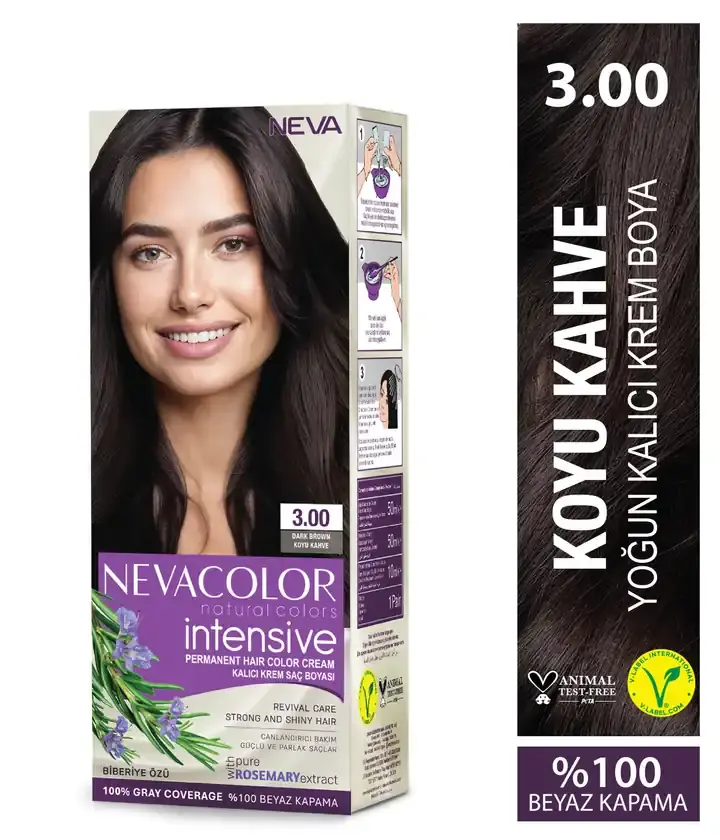 NEVA COLOR NATURAL İNTENSİVE 3,00 KOYU KAHVE