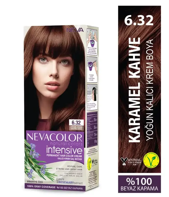 NEVA COLOR NATURAL İNTENSİVE 6,32 KARAMEL KAHVE