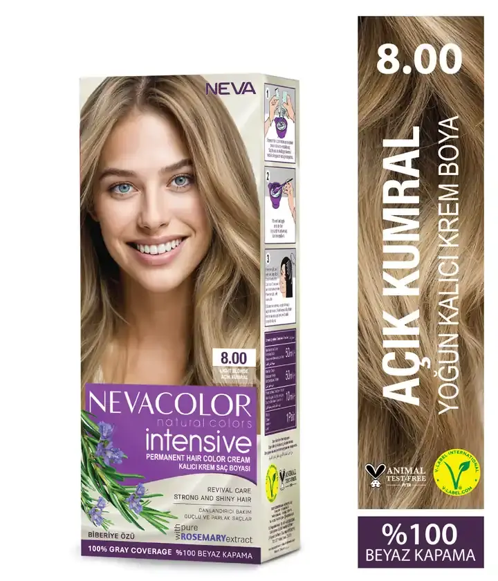 NEVA COLOR NATURAL İNTENSİVE 8,00 AÇIK KUMRAL