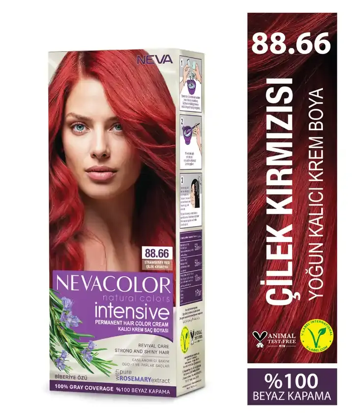 NEVA COLOR NATURAL İNTENSİVE 88,66 ÇİLEK KIRMIZISI